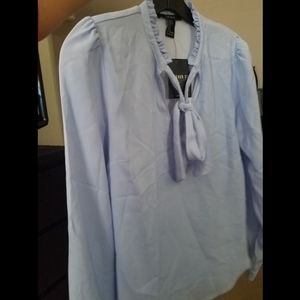 Forever 21 blue woven top